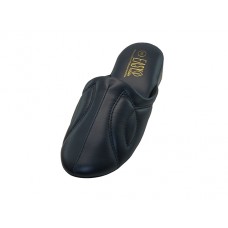 S320L-BB - Wholesale Women's "EasyUSa" Close Toe Soft Vinyl Heel House Slippers ( *Black Color )